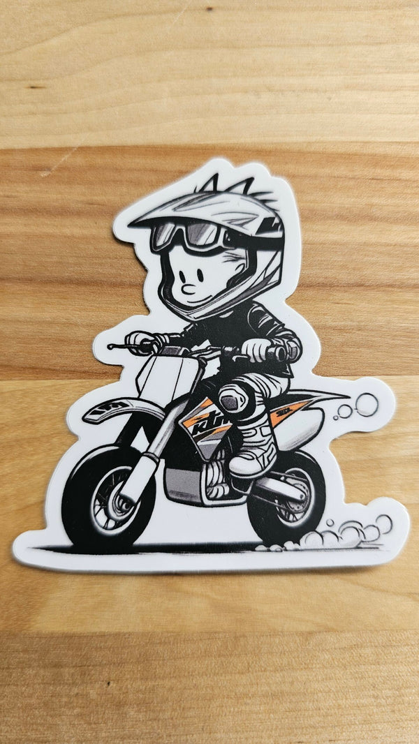 Moto Kid Sticker