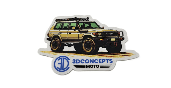 Overland Cruiser Pixel Overland Sticker