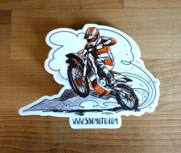 The Orange Rider Sticker